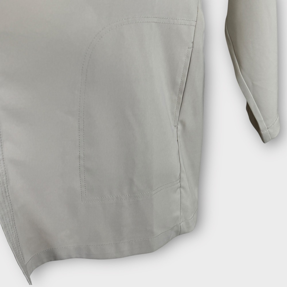 MAX STUDIO Latte Drape Front Open‎ Trench Jacket … - image 8